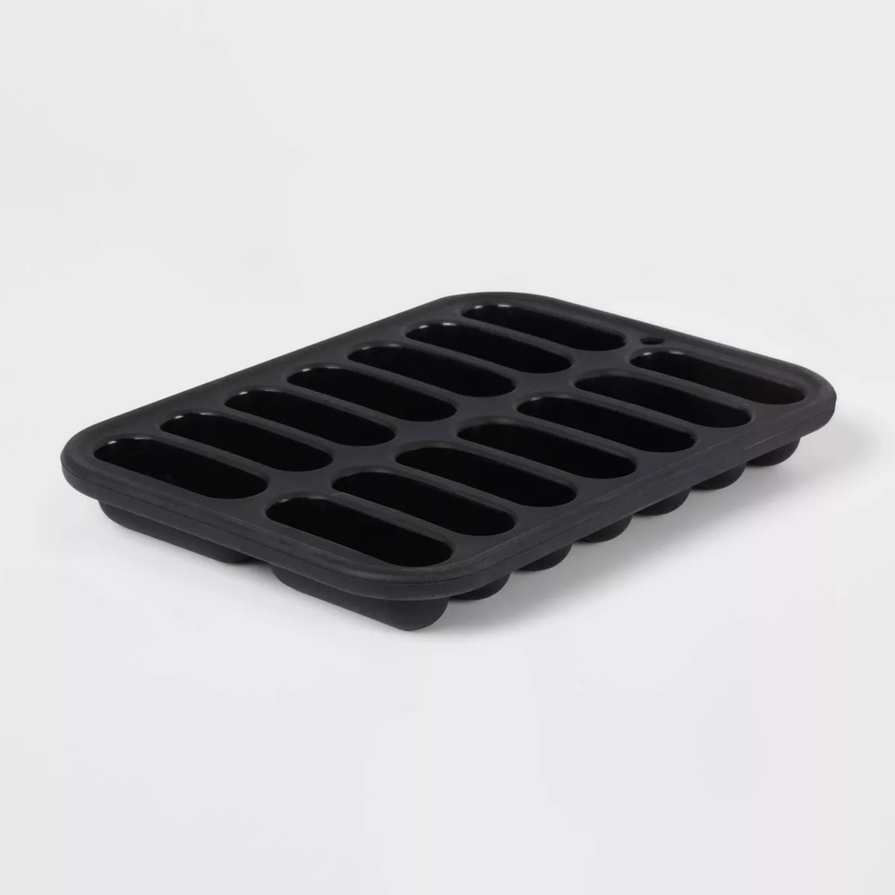 Black Silicone Ice Cube Tray - Picture 2 of 3